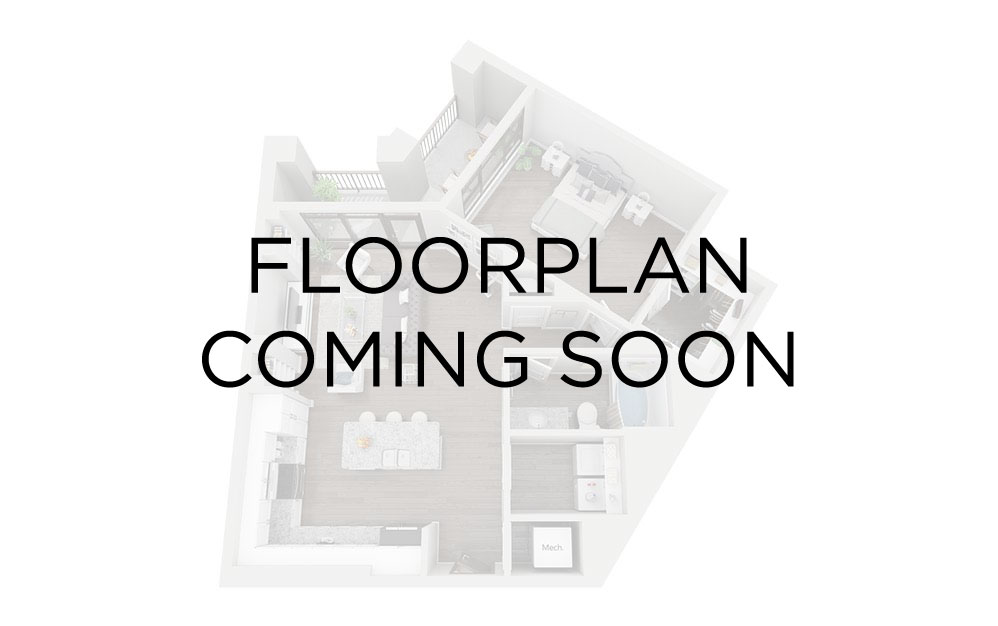 2 Bedroom 1 Bath - 2 bedroom floor plan layout with 1 bathroom and 1100 - 1600 square feet
